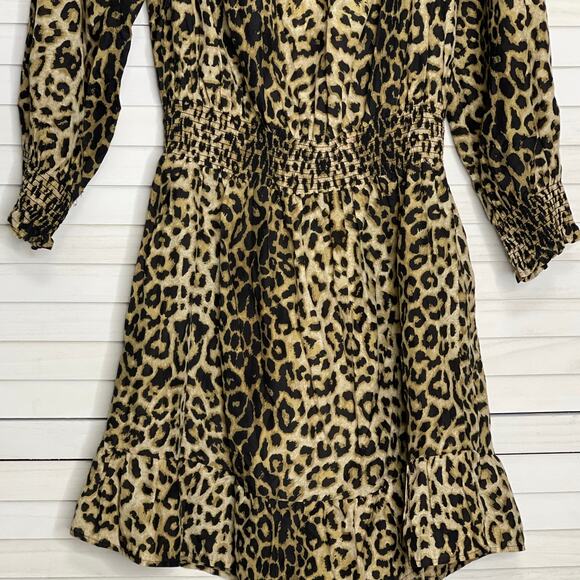 Veronica Beard Arcis Mini dress Animal Print Size Large - Picture 3 of 6